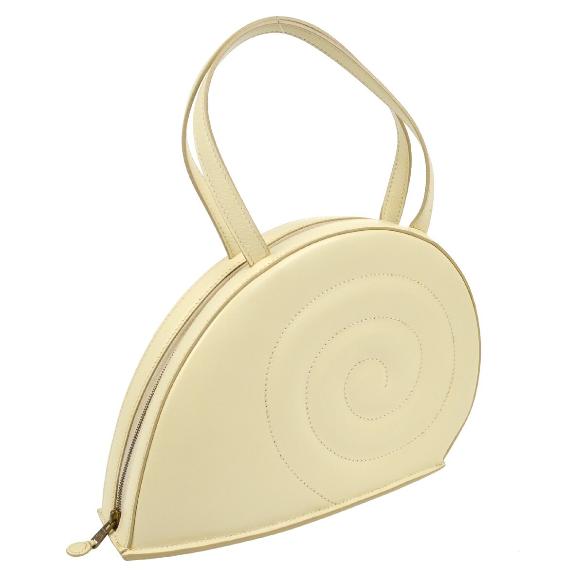 Hermès Hermes Colimacon Handbag Leather Beige