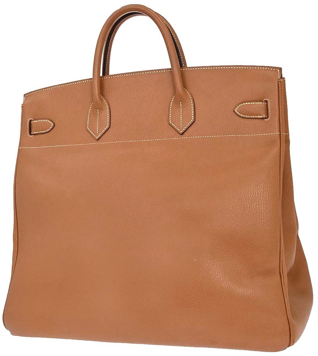 Hermès Hermes HAC Birkin Black Fjord with Palladium Hardware 32 Bruin