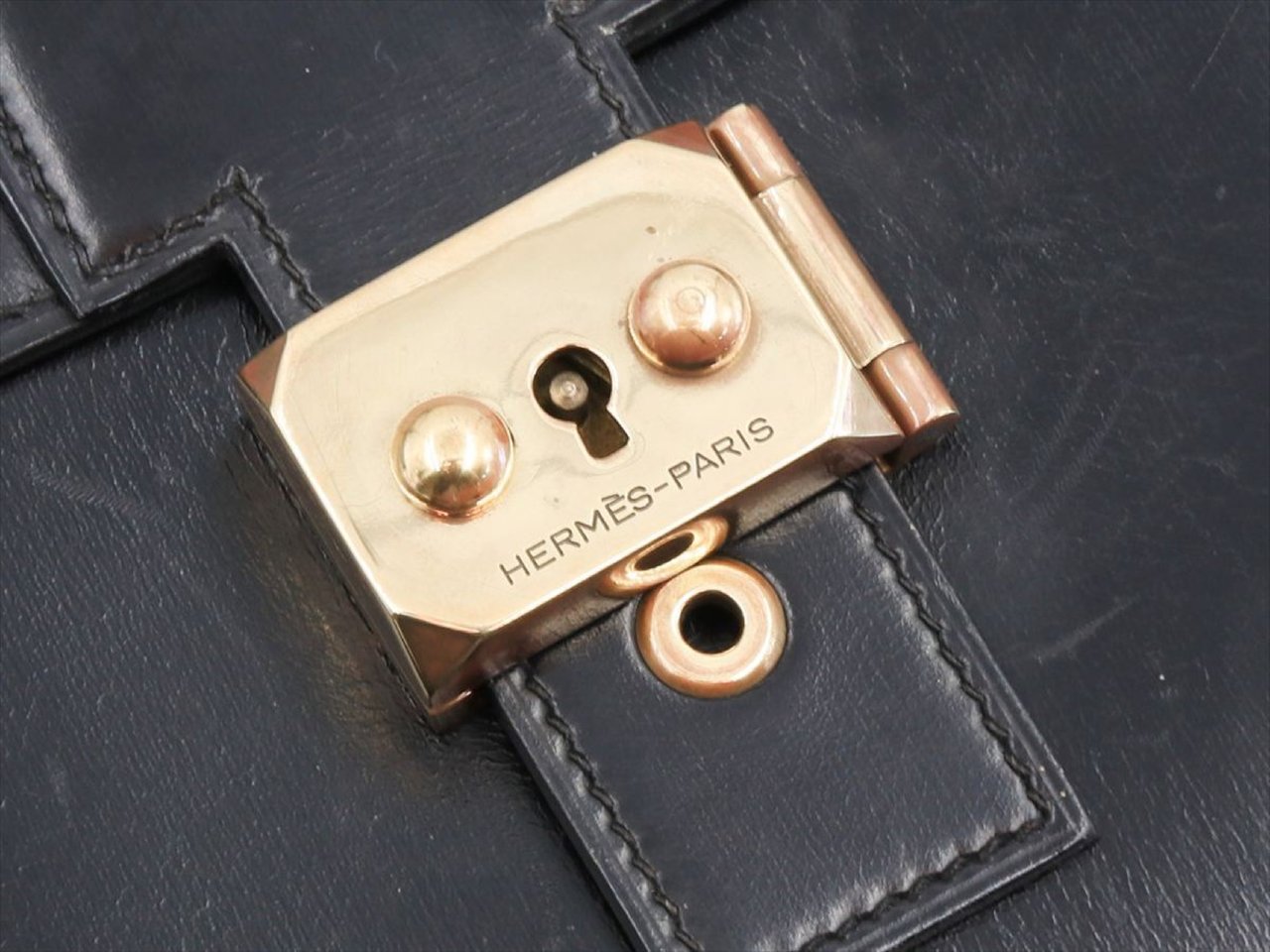 Hermès Hermes Depeche Shoulder Bag Courchevel Zwart