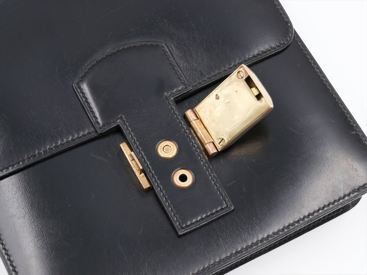 Hermès Hermes Depeche Shoulder Bag Courchevel Zwart