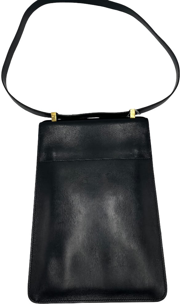 Hermès Hermes Depeche Shoulder Bag Courchevel Zwart