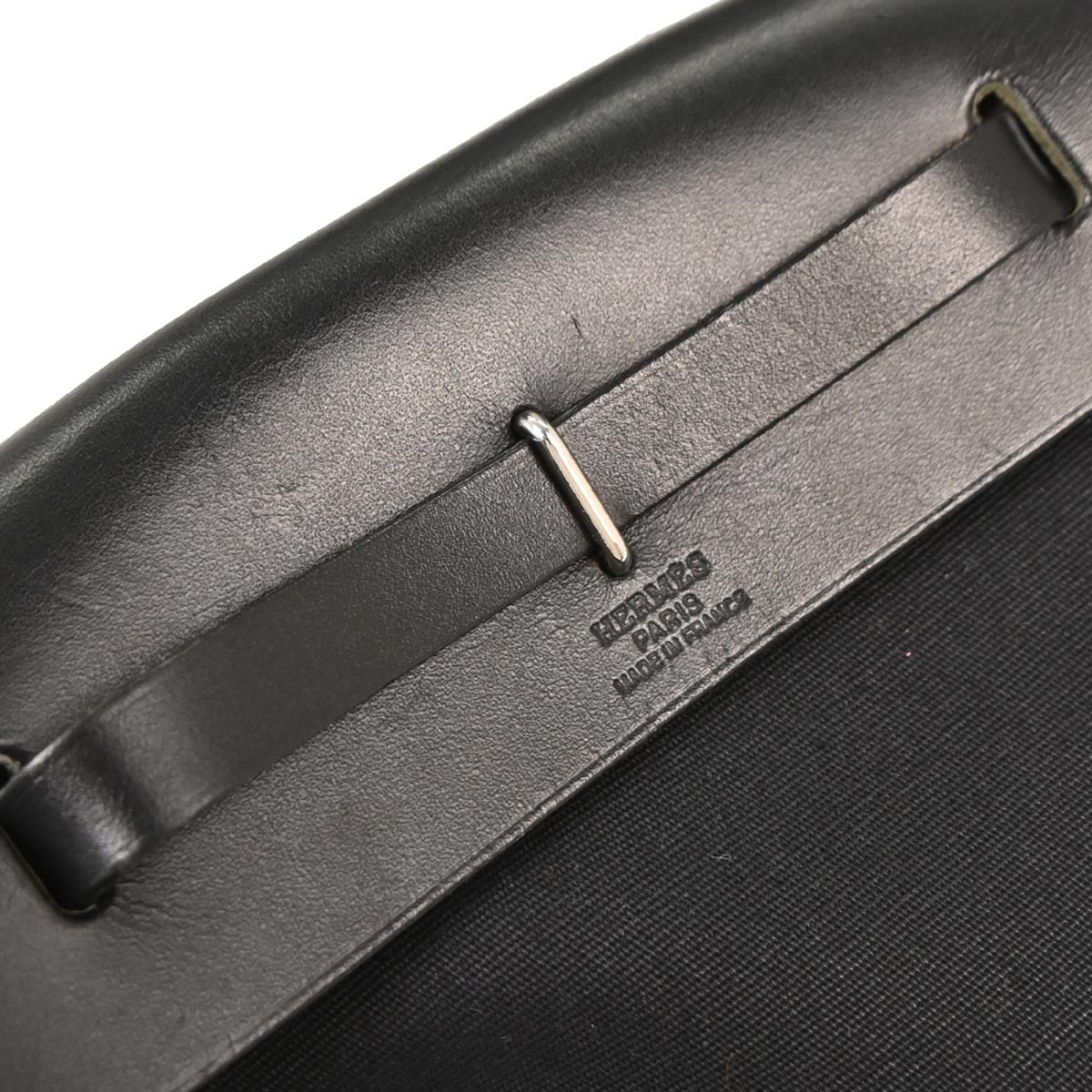 Hermès Hermes Herbag Toile and Leather TPM Zwart