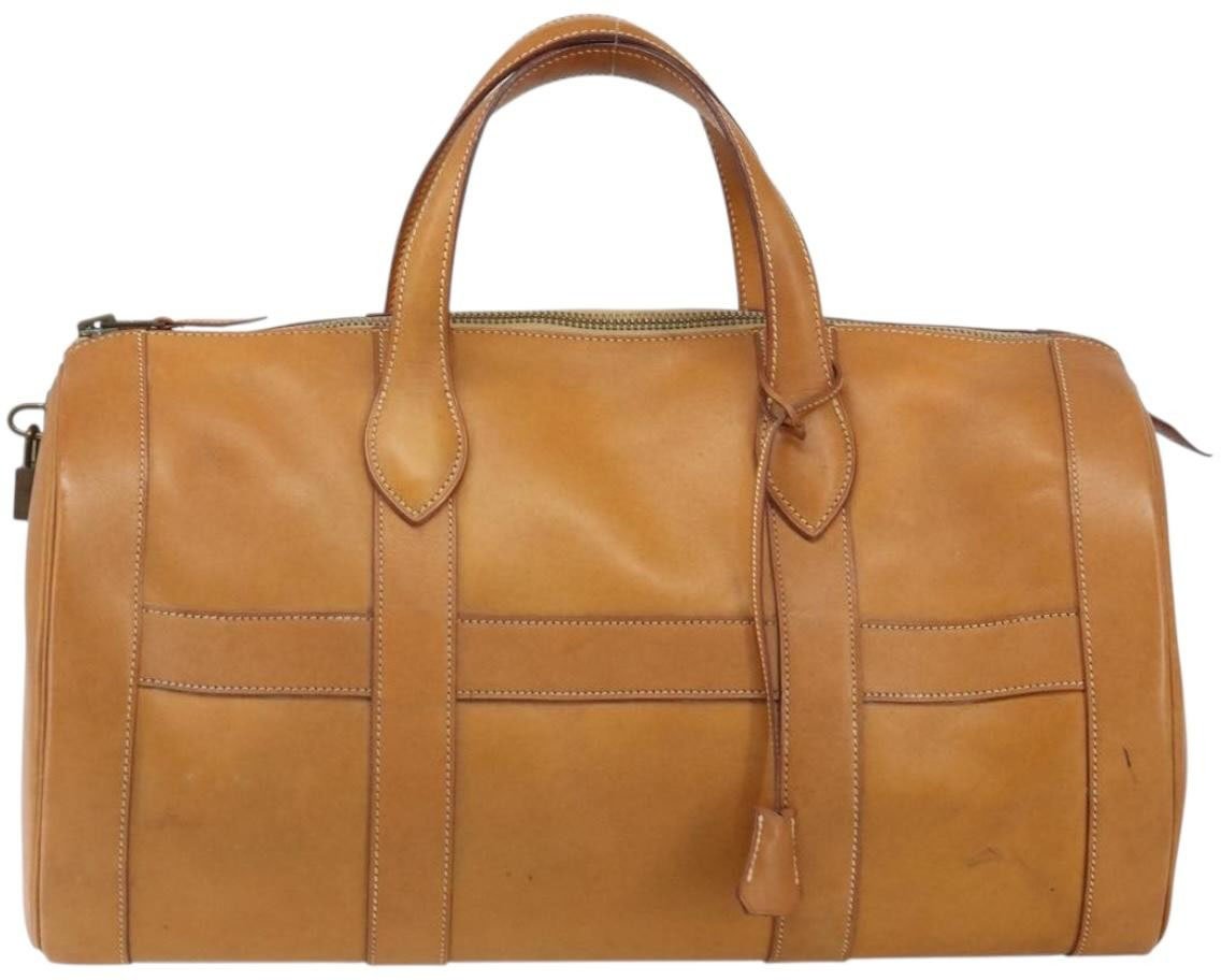 Hermès Hermes Vintage Convertible Boston Bag Leather Bruin