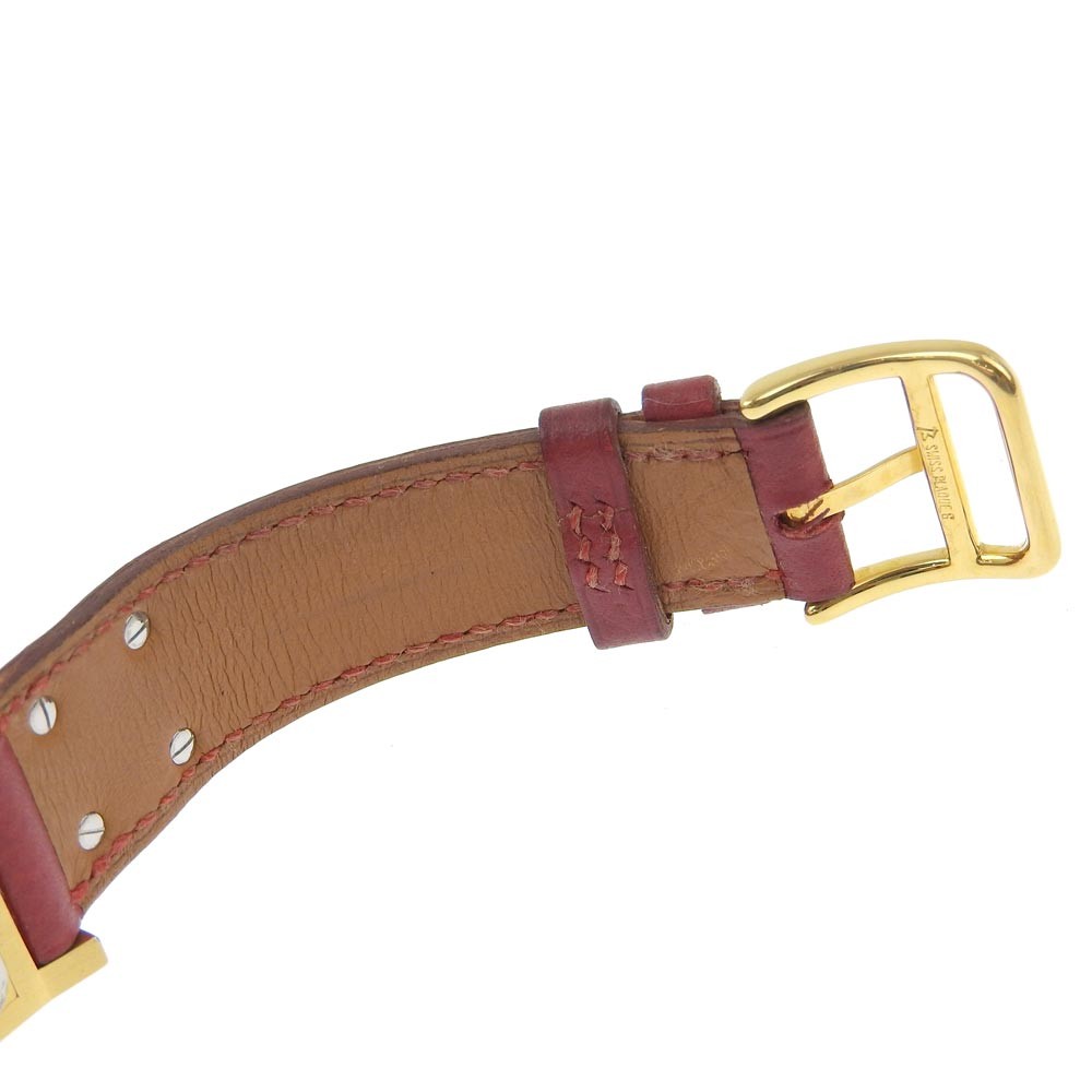 Hermès Hermes Medor Quartz Watch Plated Metal and Leather 23 Divers