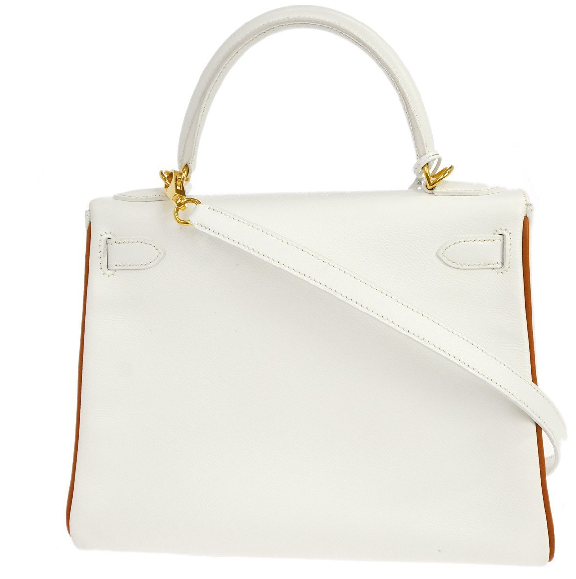 Hermès Hermes Kelly White Epsom with Gold Hardware 28 Wit