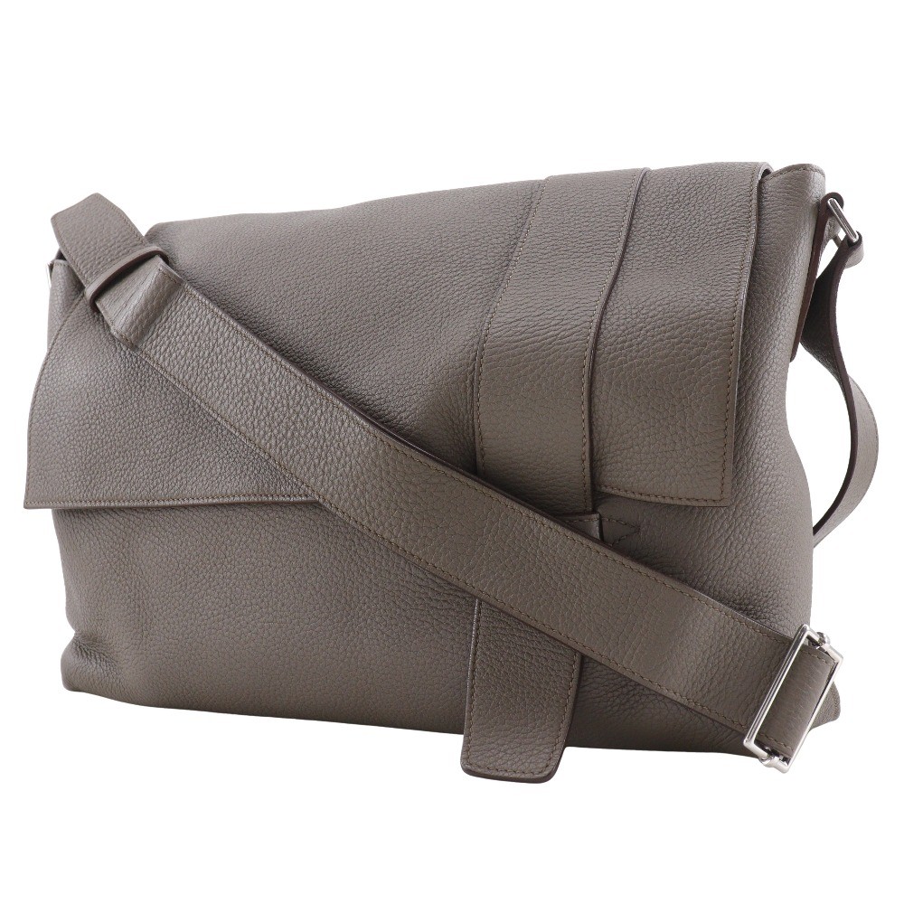 Hermès Hermes Alfred Messenger Bag Clemence 35 Grijs