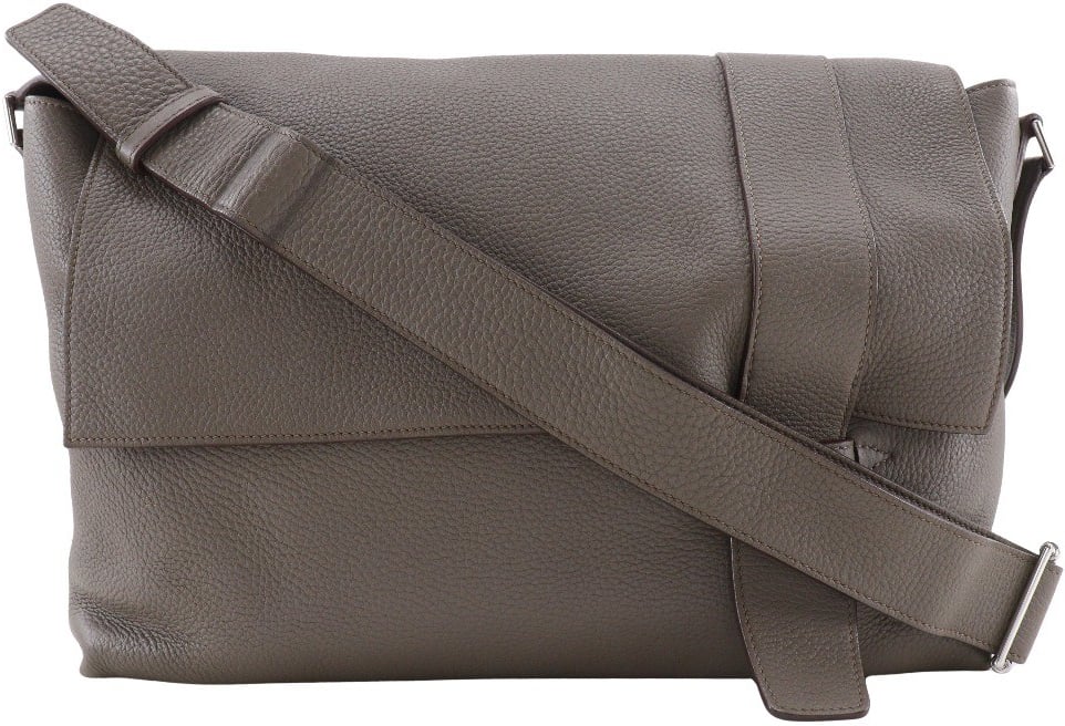 Hermès Hermes Alfred Messenger Bag Clemence 35 Grijs