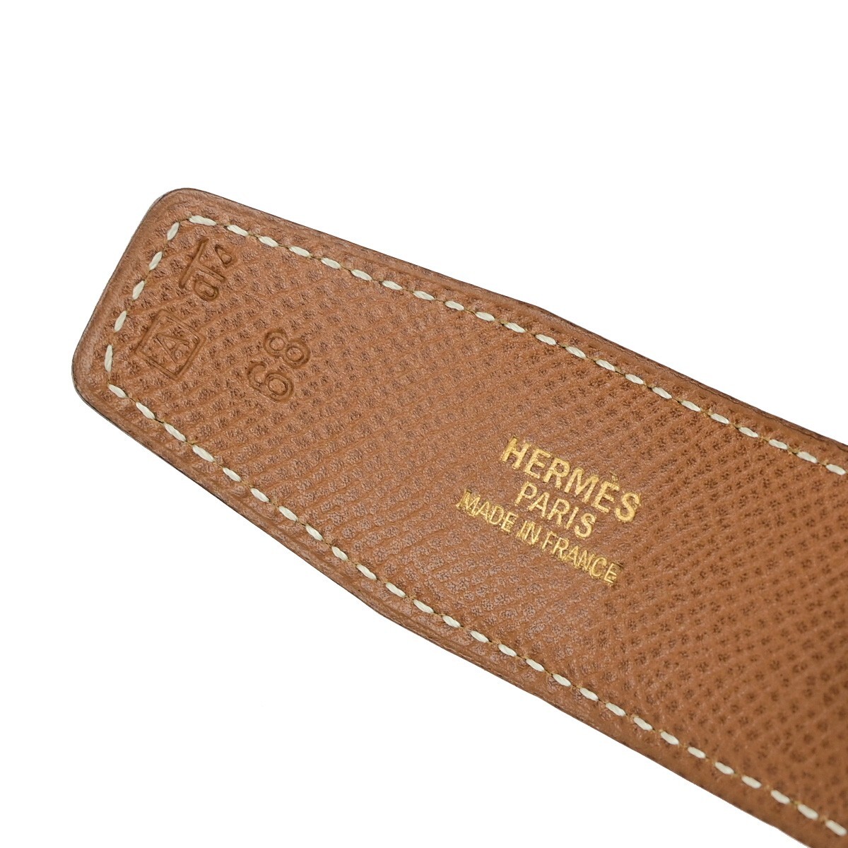 Hermès Hermes Constance Reversible Belt Leather Wide Zwart