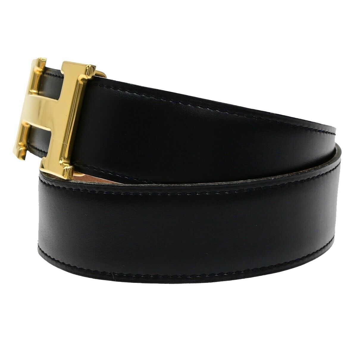Hermès Hermes Constance Reversible Belt Leather Wide Zwart