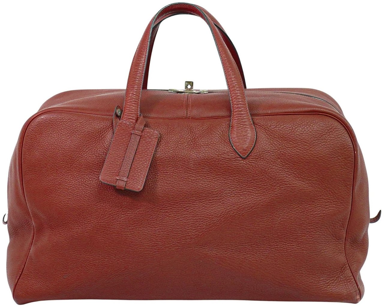Hermès Hermes Victoria Travel Bag Leather Rood