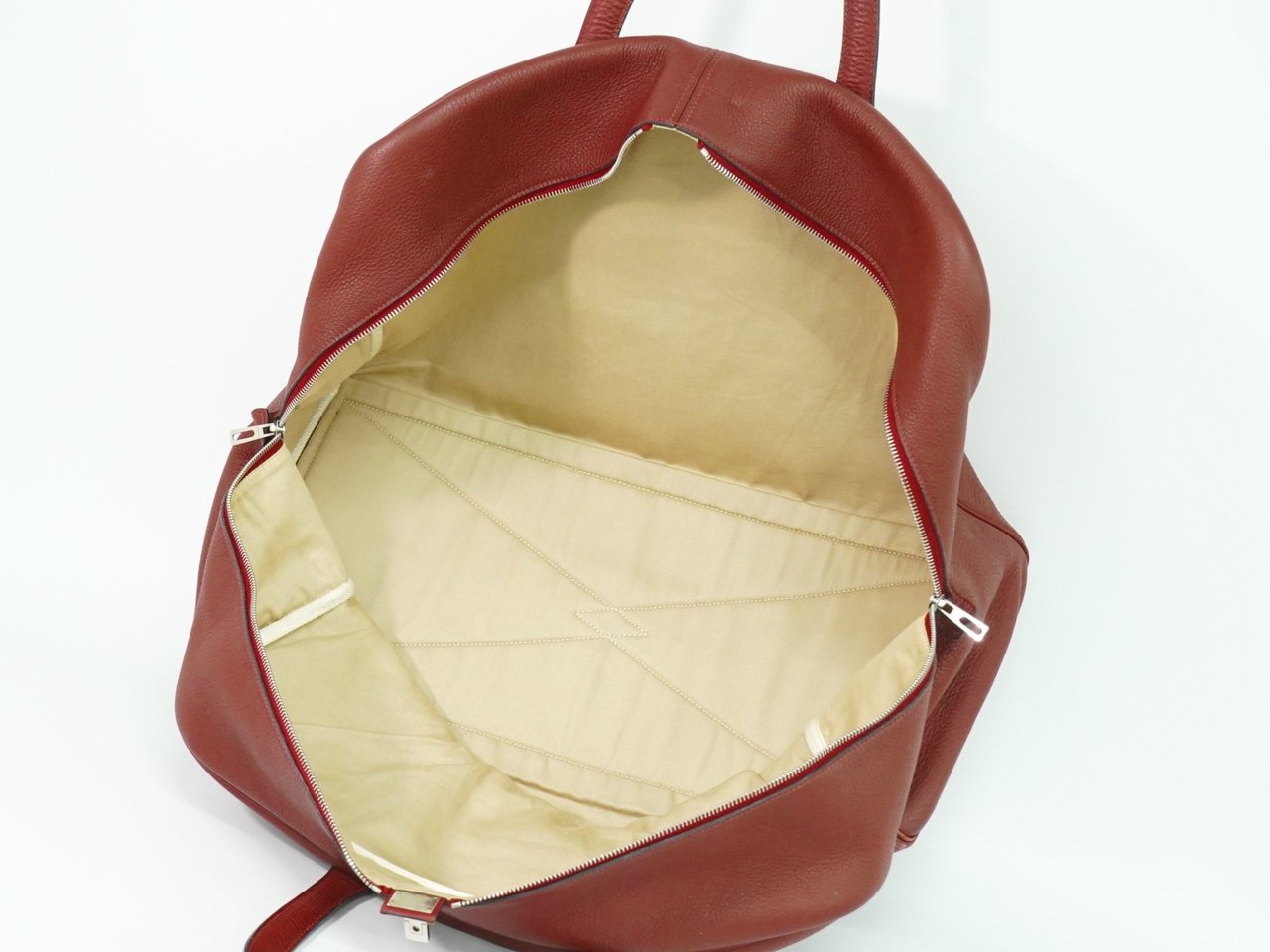 Hermès Hermes Victoria Travel Bag Leather Rood