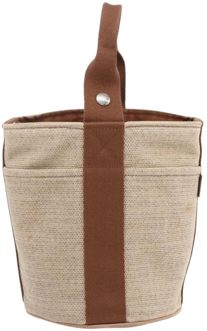 Hermès Hermes Saxo Handbag Toile PM Beige