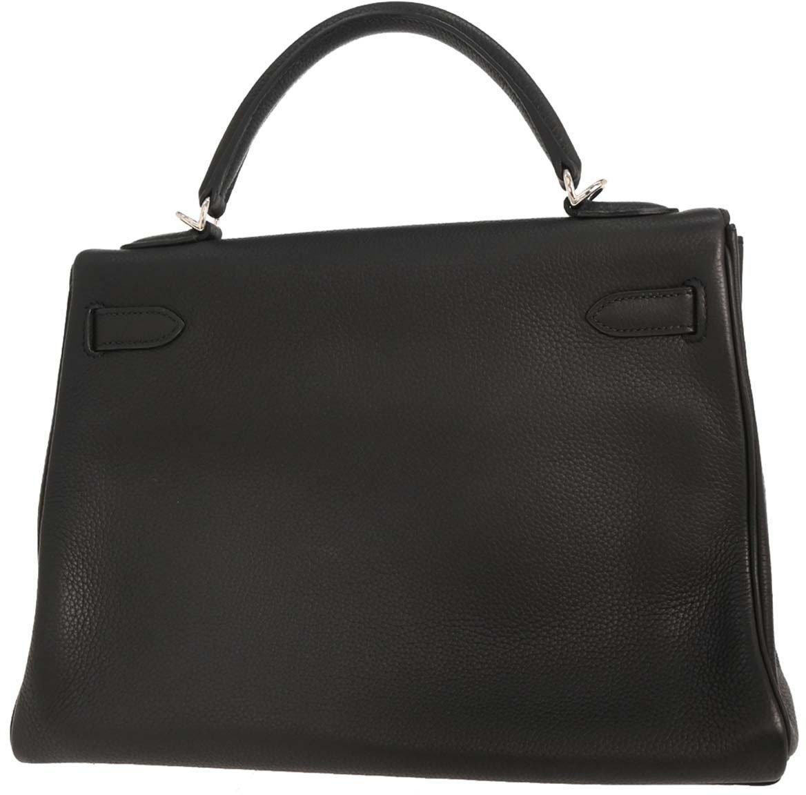 Hermès Hermes Kelly Handbag Black Togo with Gold Hardware 32 Zwart