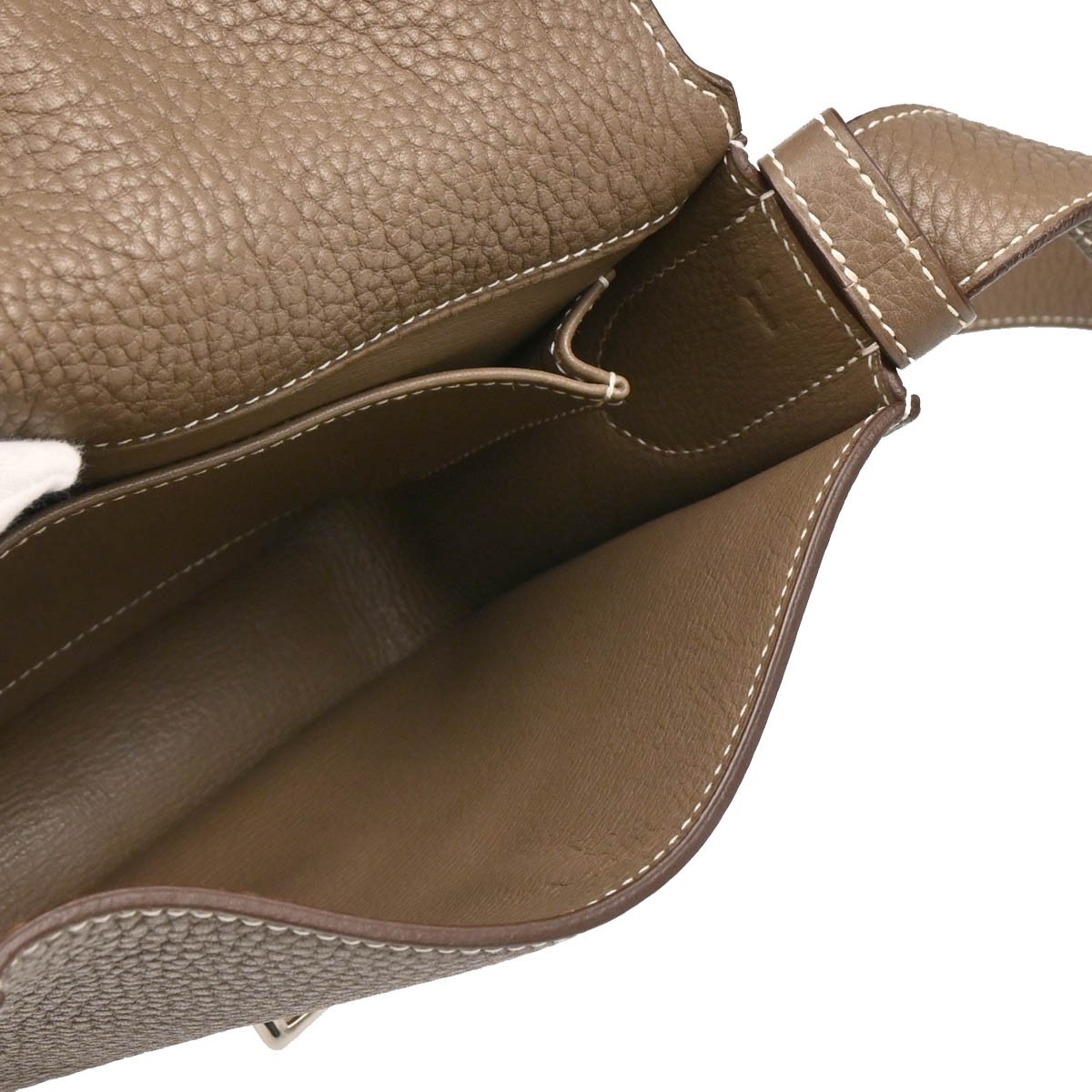 Hermès Hermes Steve Pochette Clemence PM Grijs