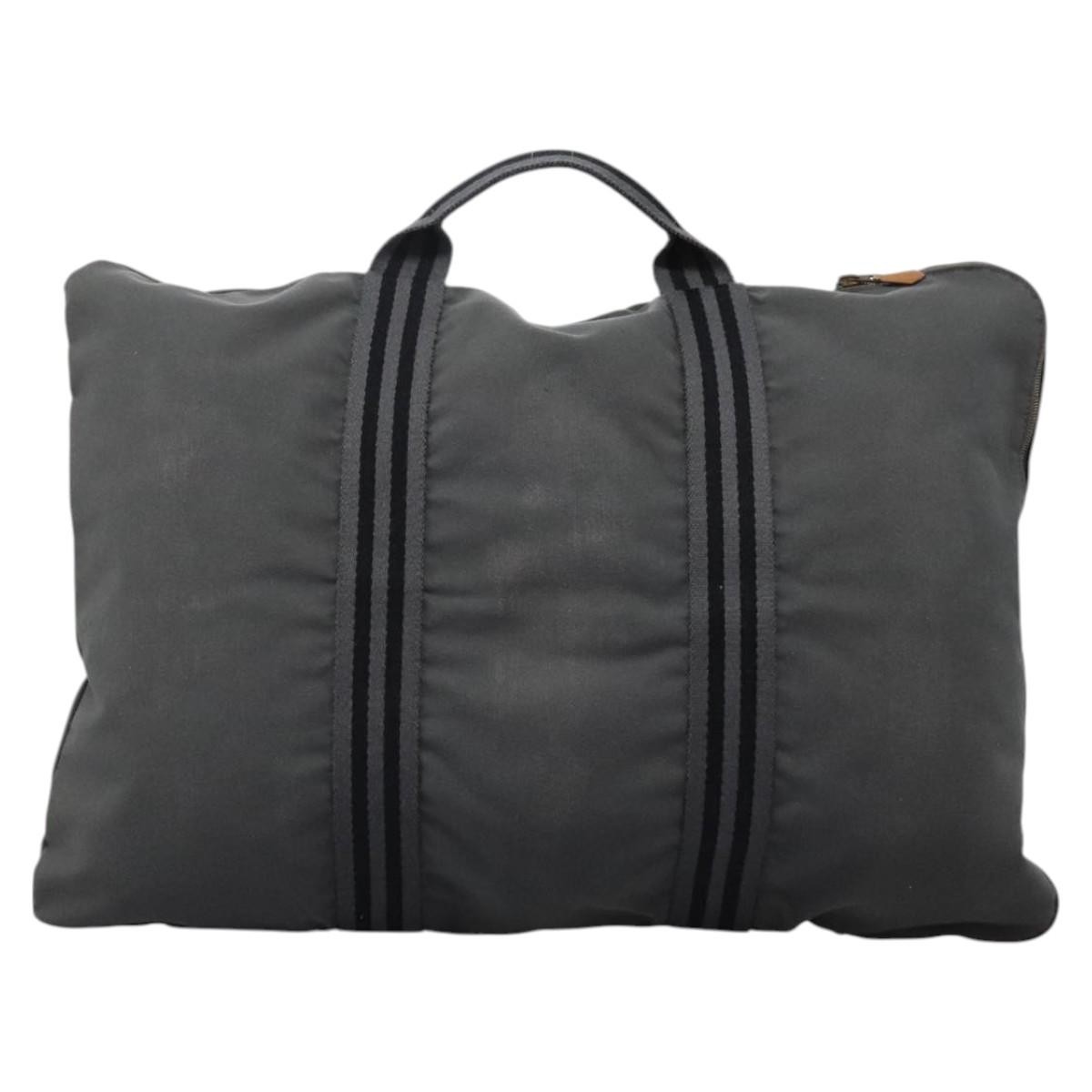 Hermès Hermes Fourre Tout Besace Messenger Bag Toile PM Grijs