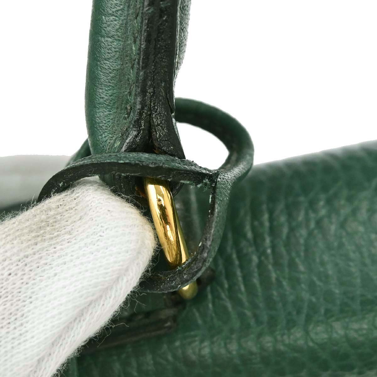 Hermès Hermes Kelly 2 Way Taurillon Clemence Groen