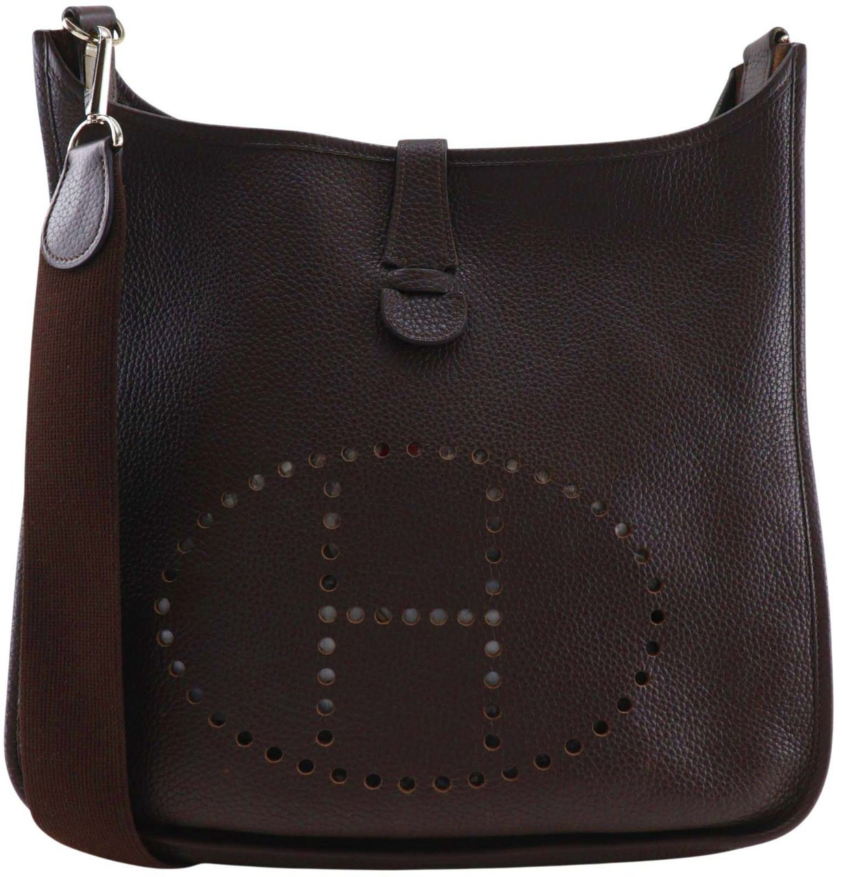 Hermès Hermes Evelyne Bag Gen I Clemence GM Bruin