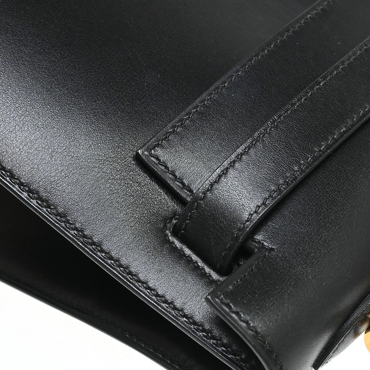 Hermès Hermes Kelly Black Box Calf with Gold Hardware 32 Zwart