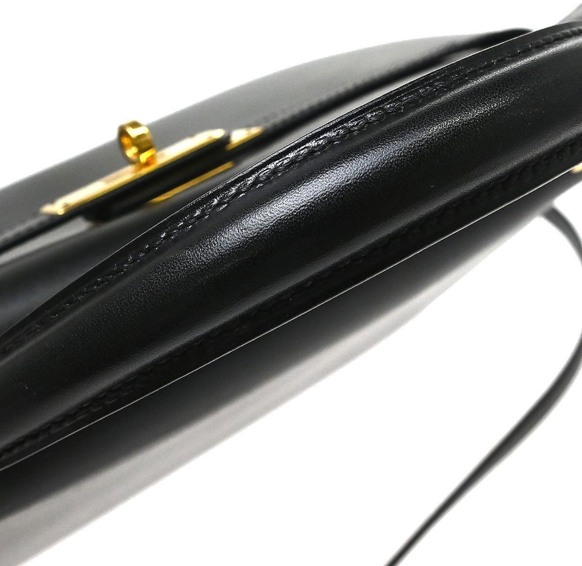 Hermès Hermes Kelly Black Box Calf with Gold Hardware 32 Zwart