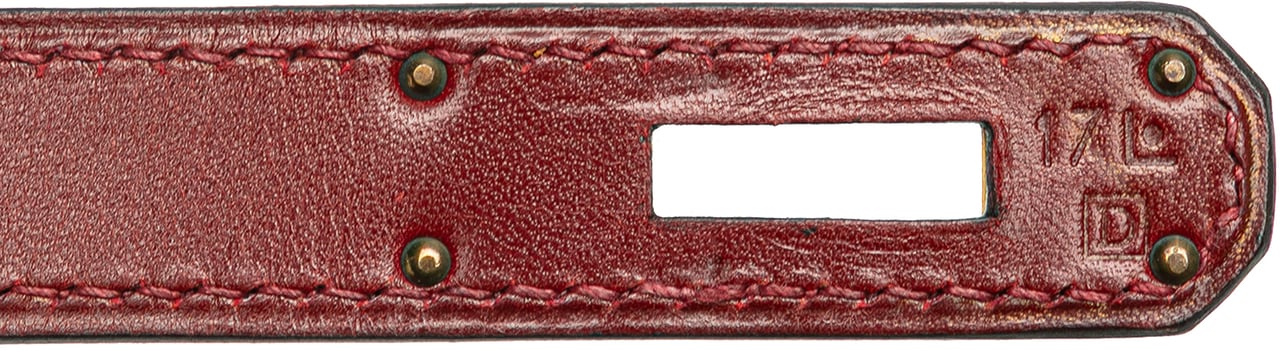 Hermès Box Calf Kelly II Retourne 32 Rood