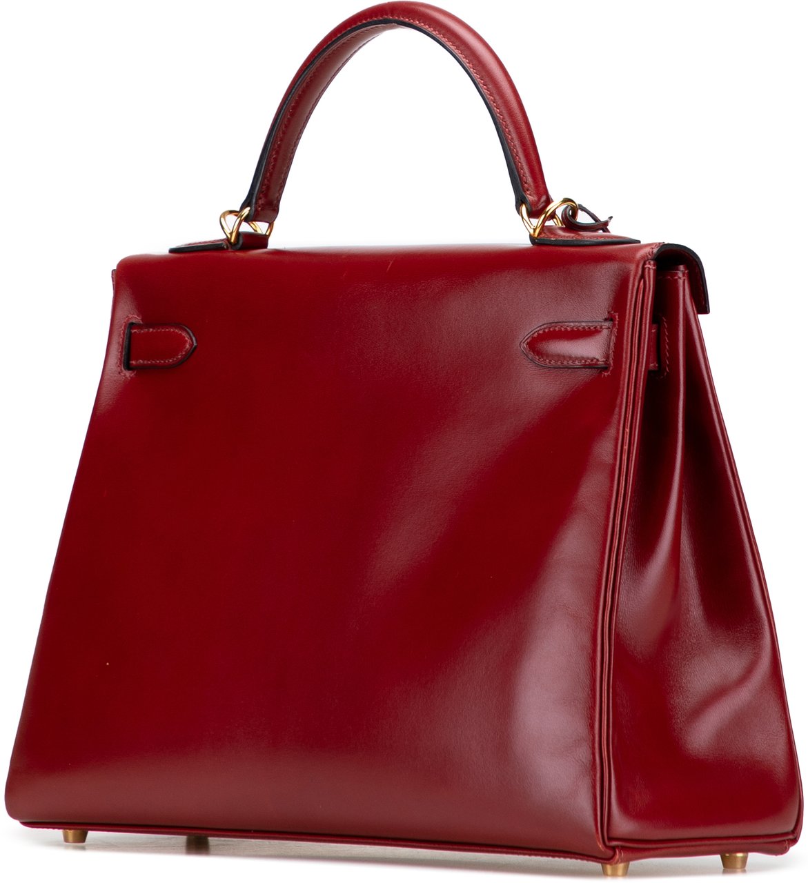Hermès Box Calf Kelly II Retourne 32 Rood
