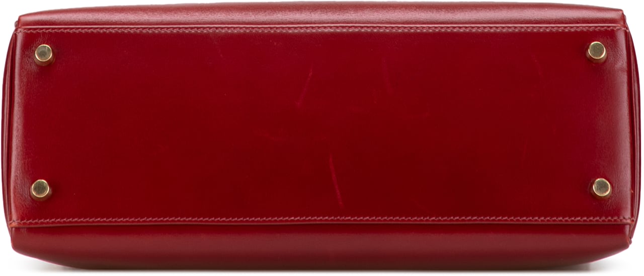 Hermès Box Calf Kelly II Retourne 32 Rood