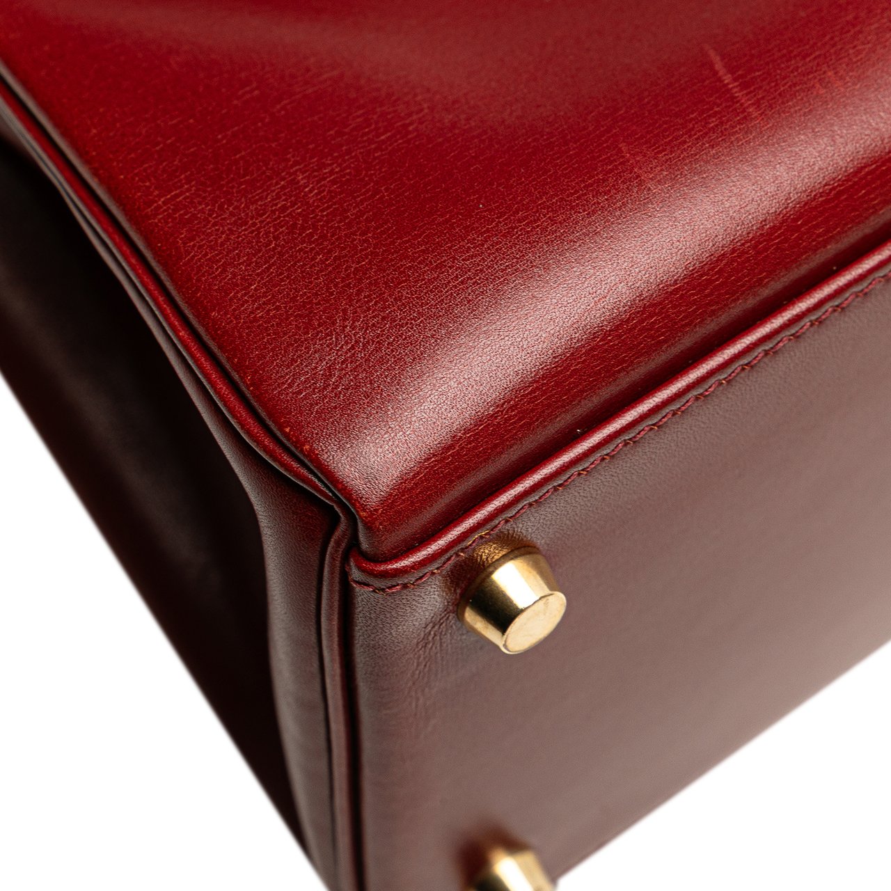 Hermès Box Calf Kelly II Retourne 32 Rood