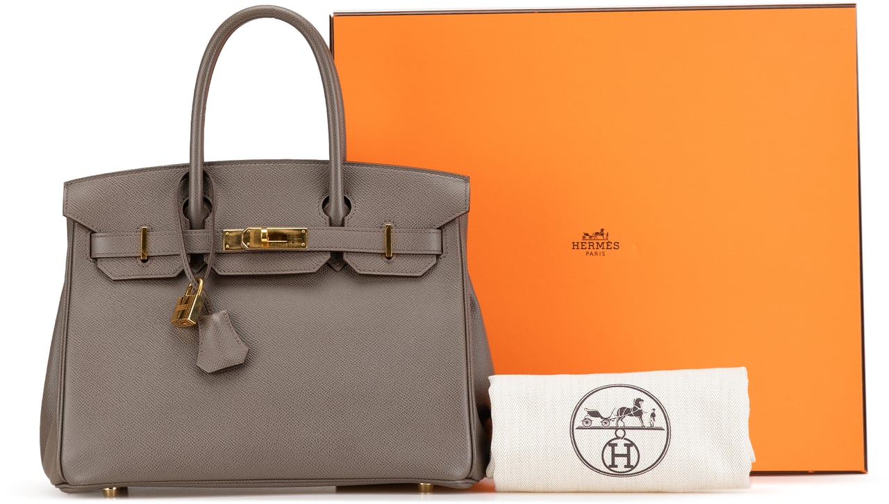 Hermès Epsom Birkin Retourne 30 Bruin