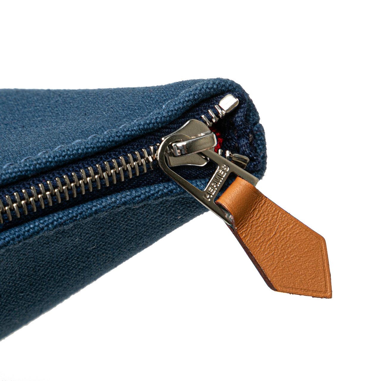 Hermès Mini Toile Palmyre Pouch Blauw
