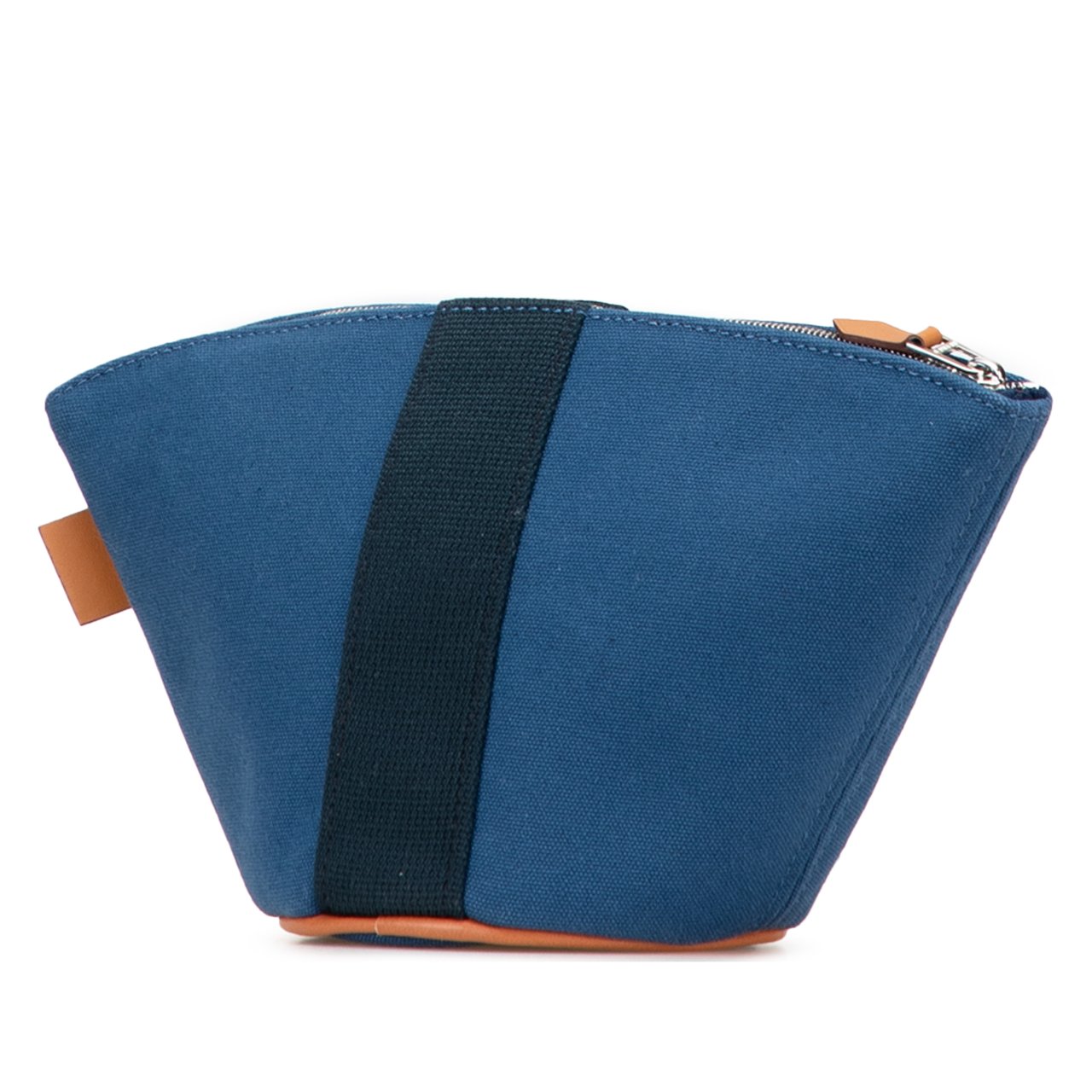 Hermès Mini Toile Palmyre Pouch Blauw