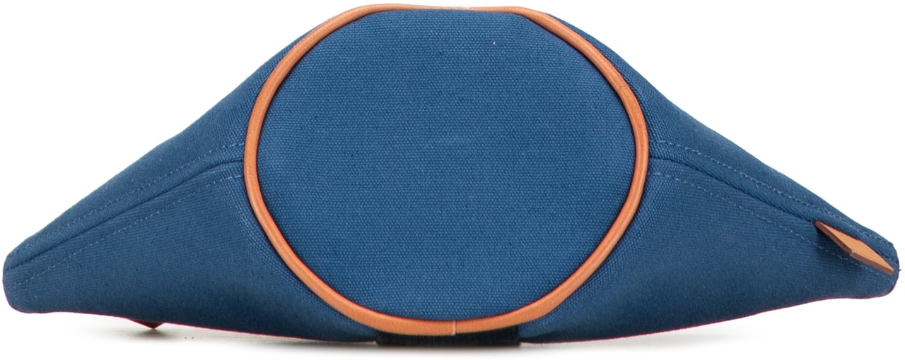 Hermès Mini Toile Palmyre Pouch Blauw