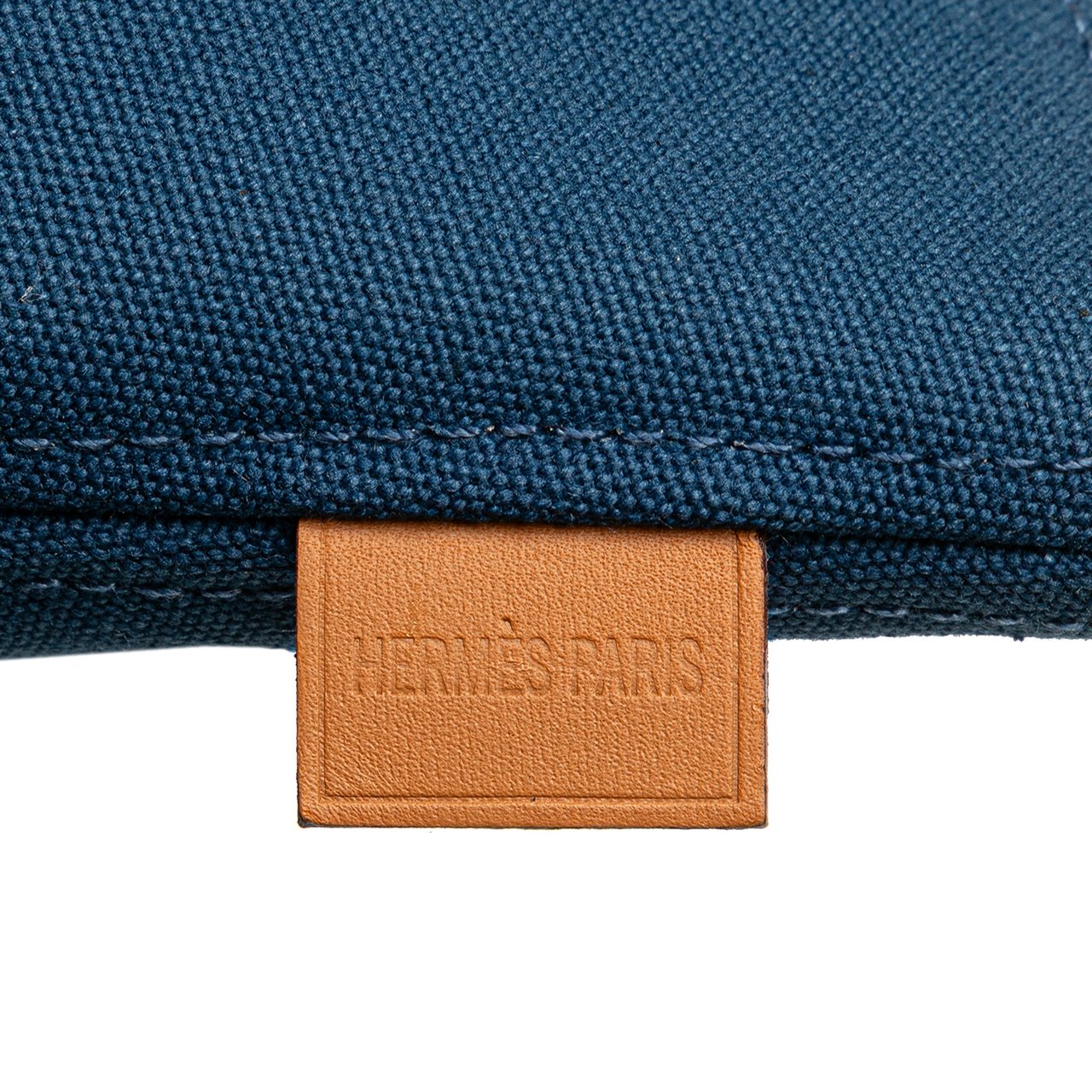 Hermès Mini Toile Palmyre Pouch Blauw