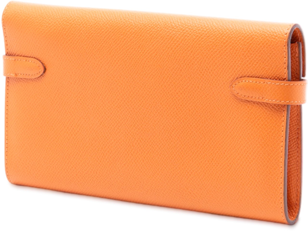 Hermès Epsom Kelly Trifold Long Wallet Oranje