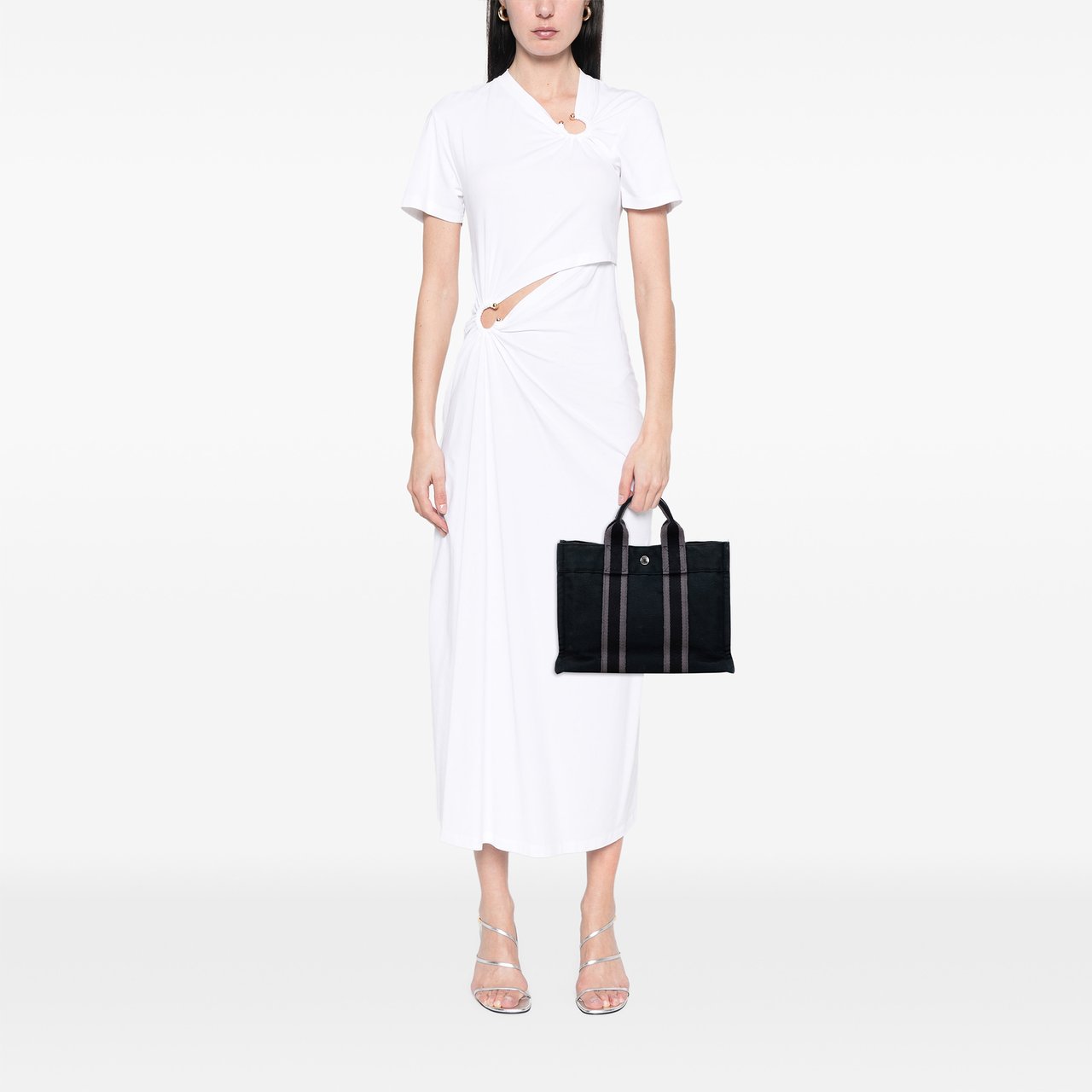 Hermès Canvas Fourre Tout PM Zwart