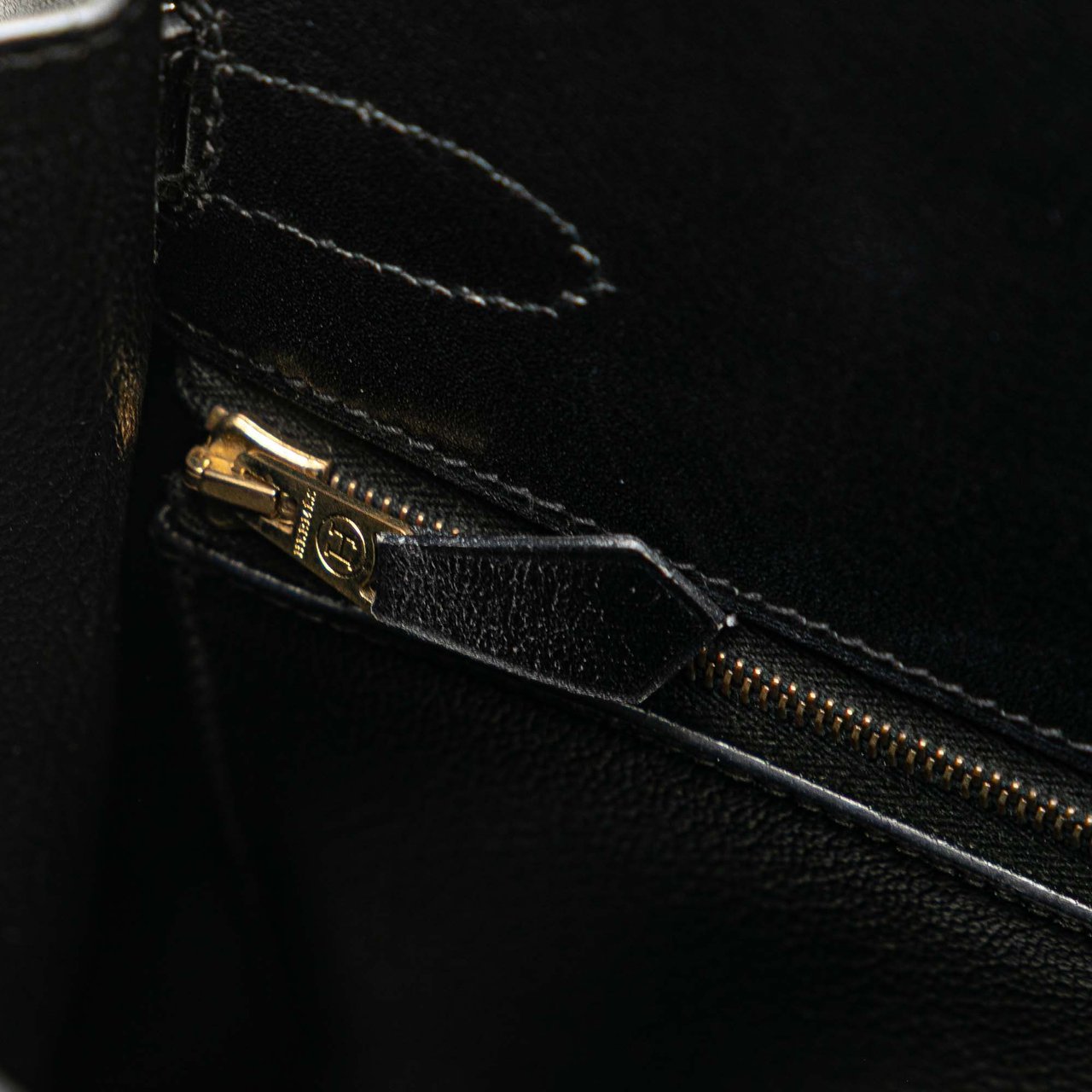 Hermès Box Calf Kelly Sellier 32 Zwart