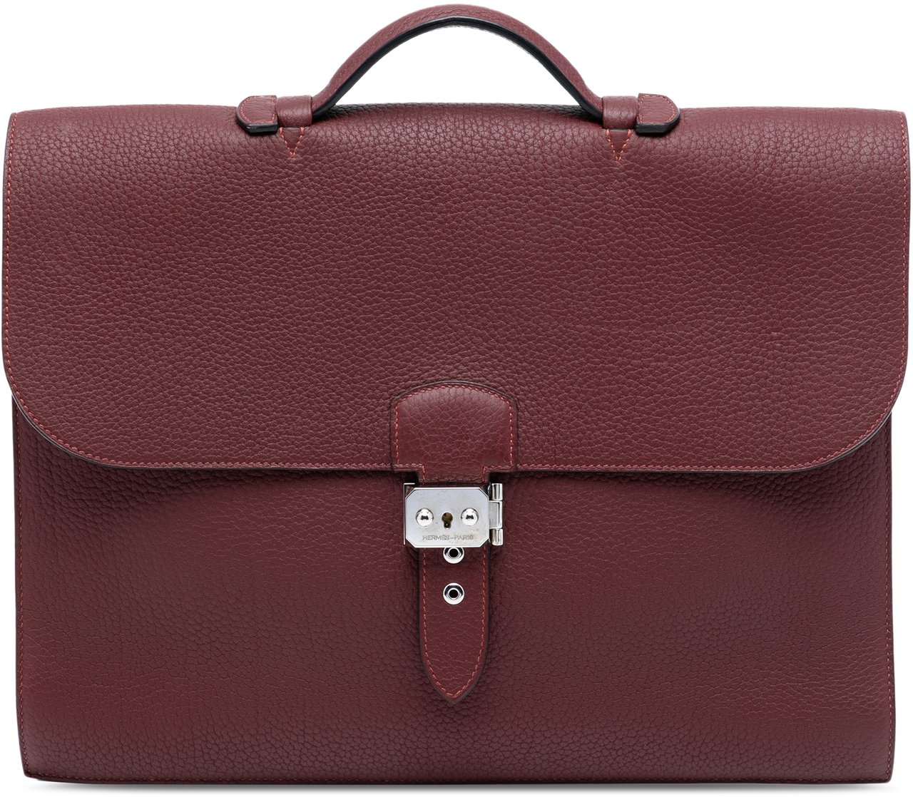 Hermès Togo Sac A Depeches 38 Rood