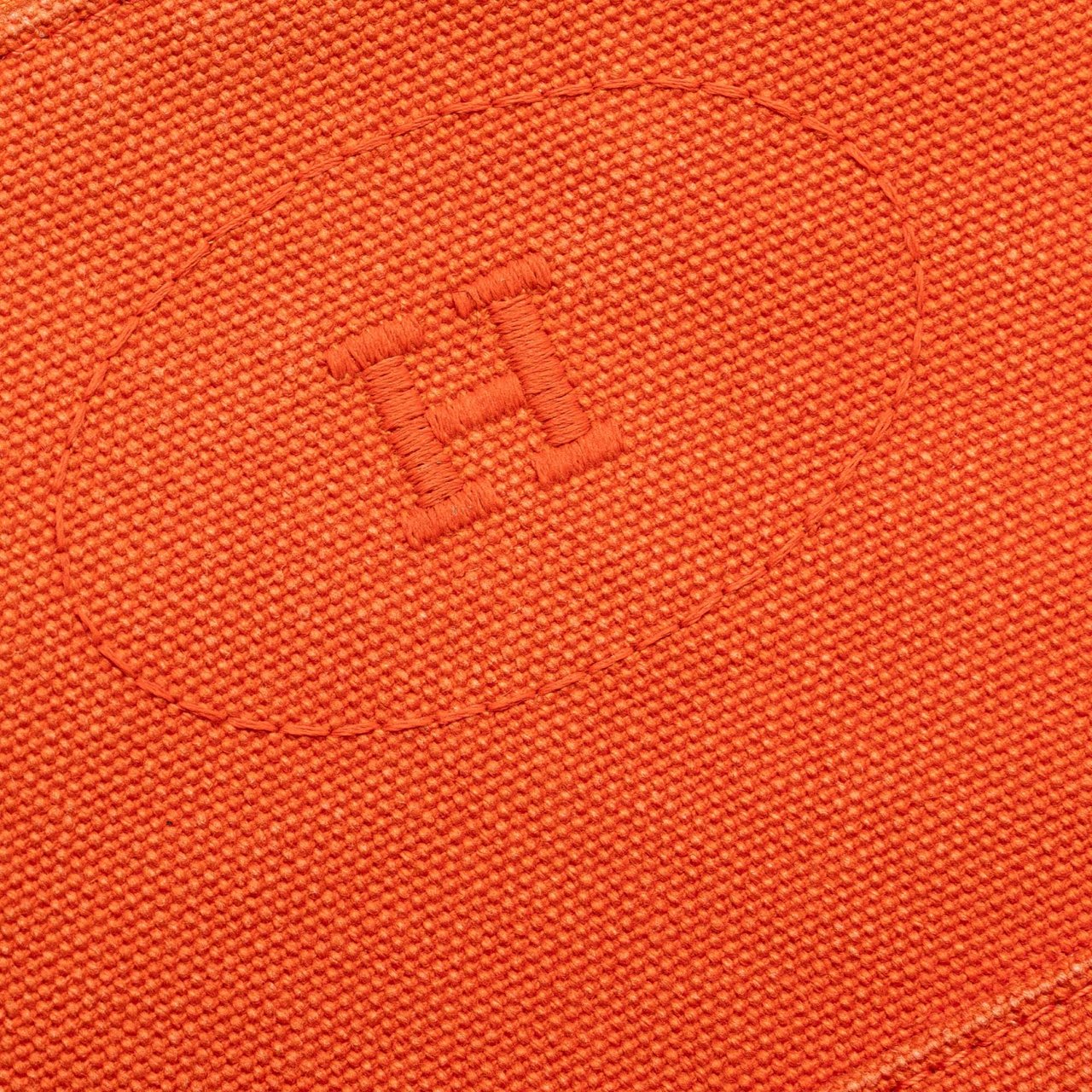 Hermès Toile Bolide Trousse de Voyage GM Oranje
