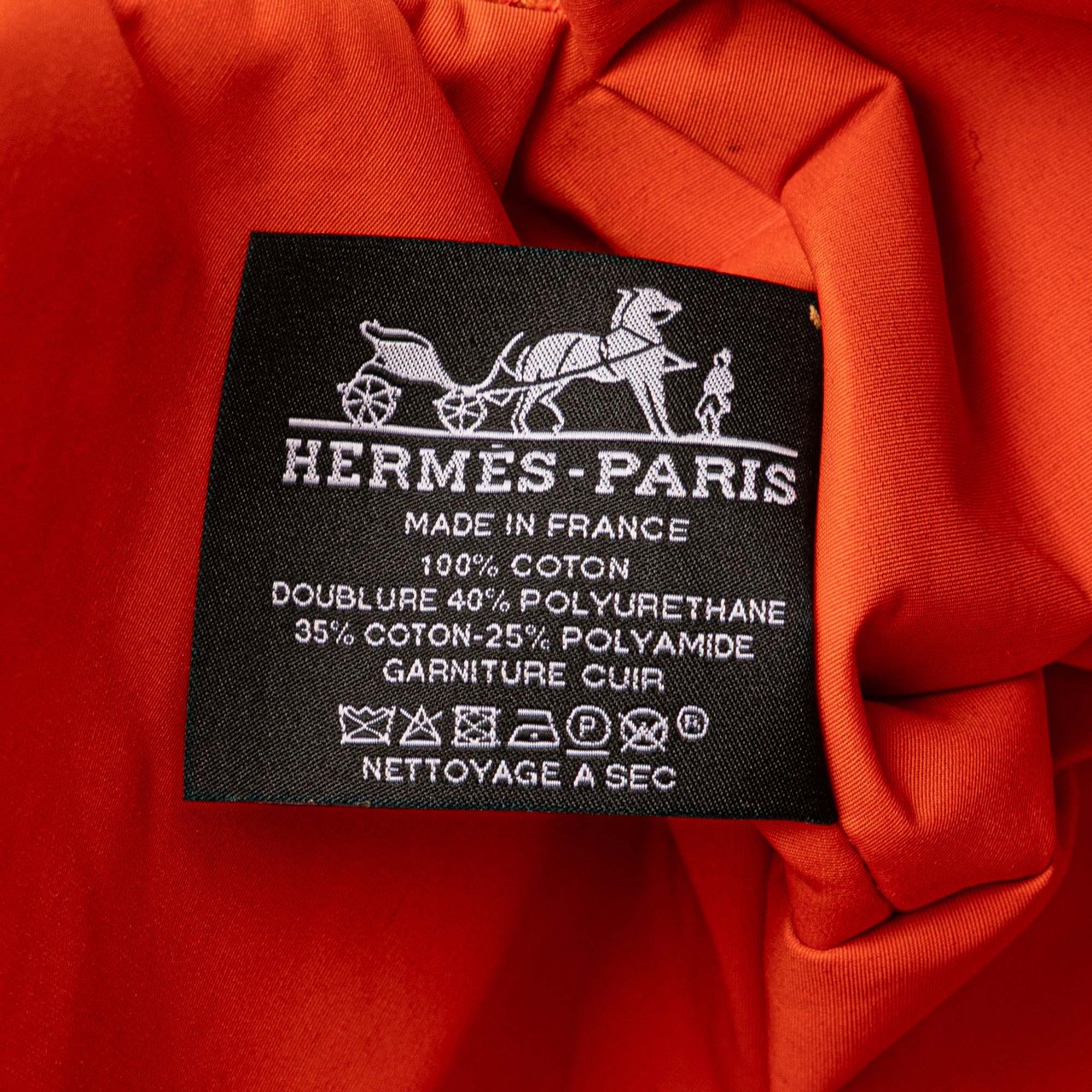 Hermès Toile Bolide Trousse de Voyage GM Oranje