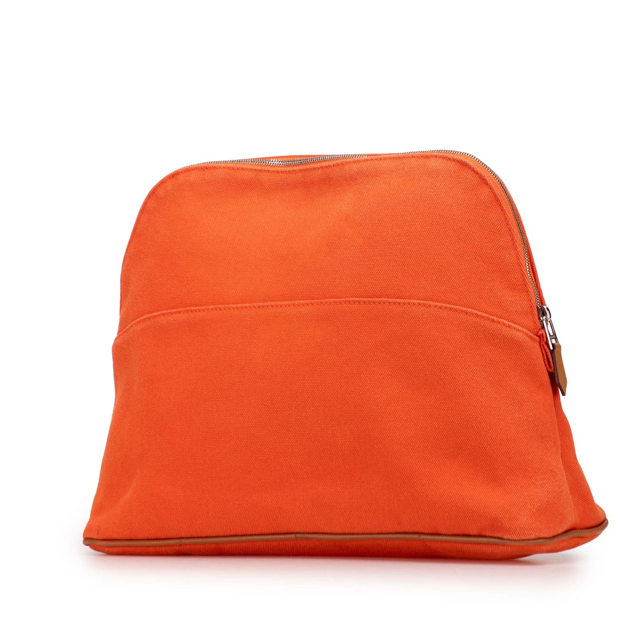 Hermès Toile Bolide Trousse de Voyage GM Oranje