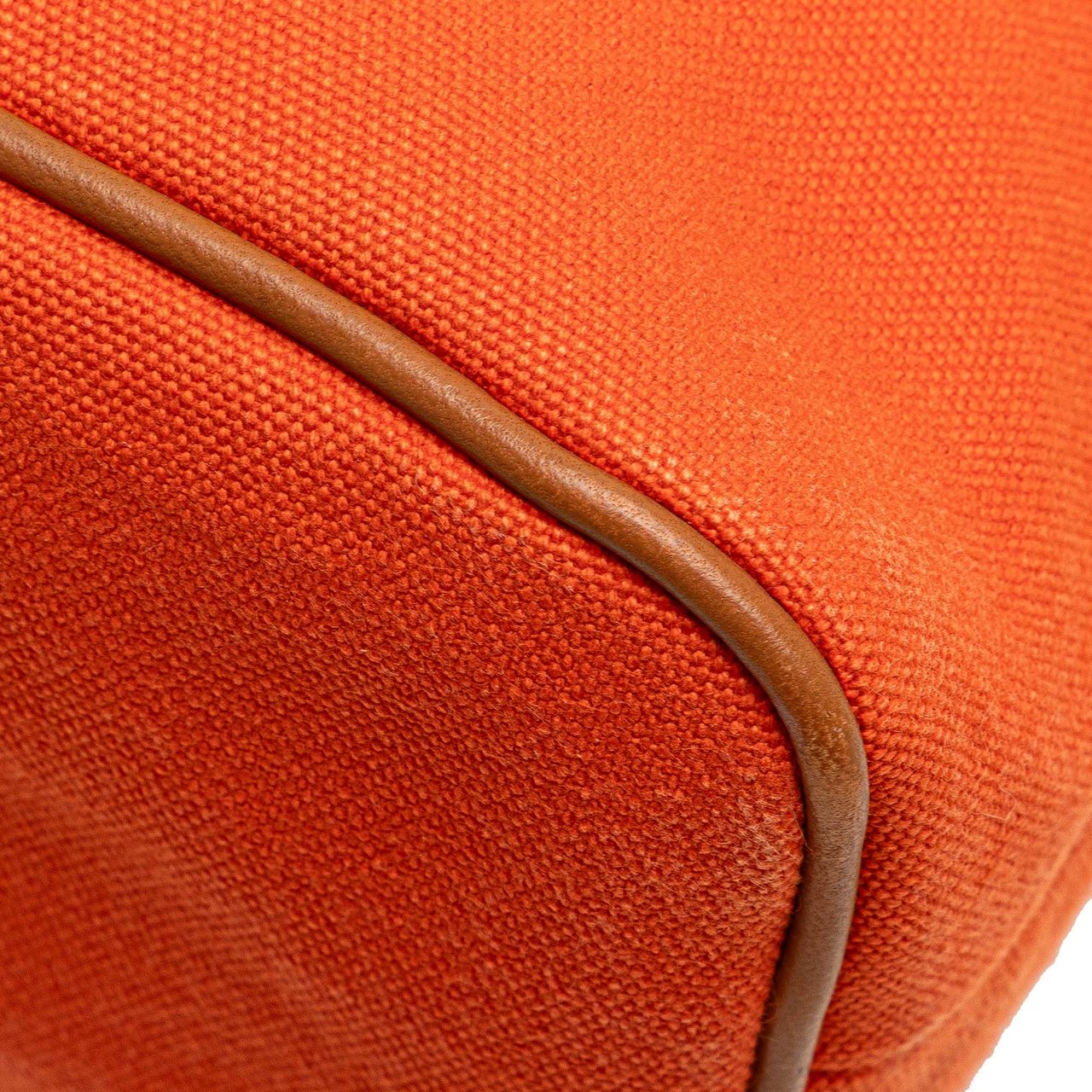 Hermès Toile Bolide Trousse de Voyage GM Oranje