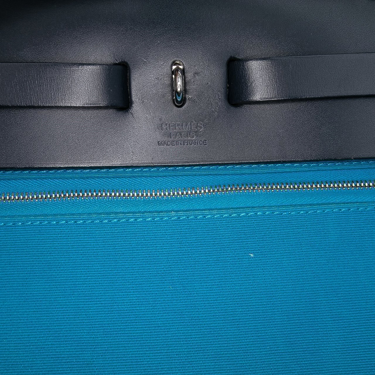 Hermès Toile Herbag Zip 31 Blauw