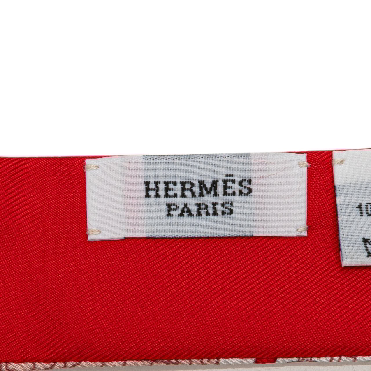 Hermès Le Tour Du Monde Twilly Silk Scarf Rood