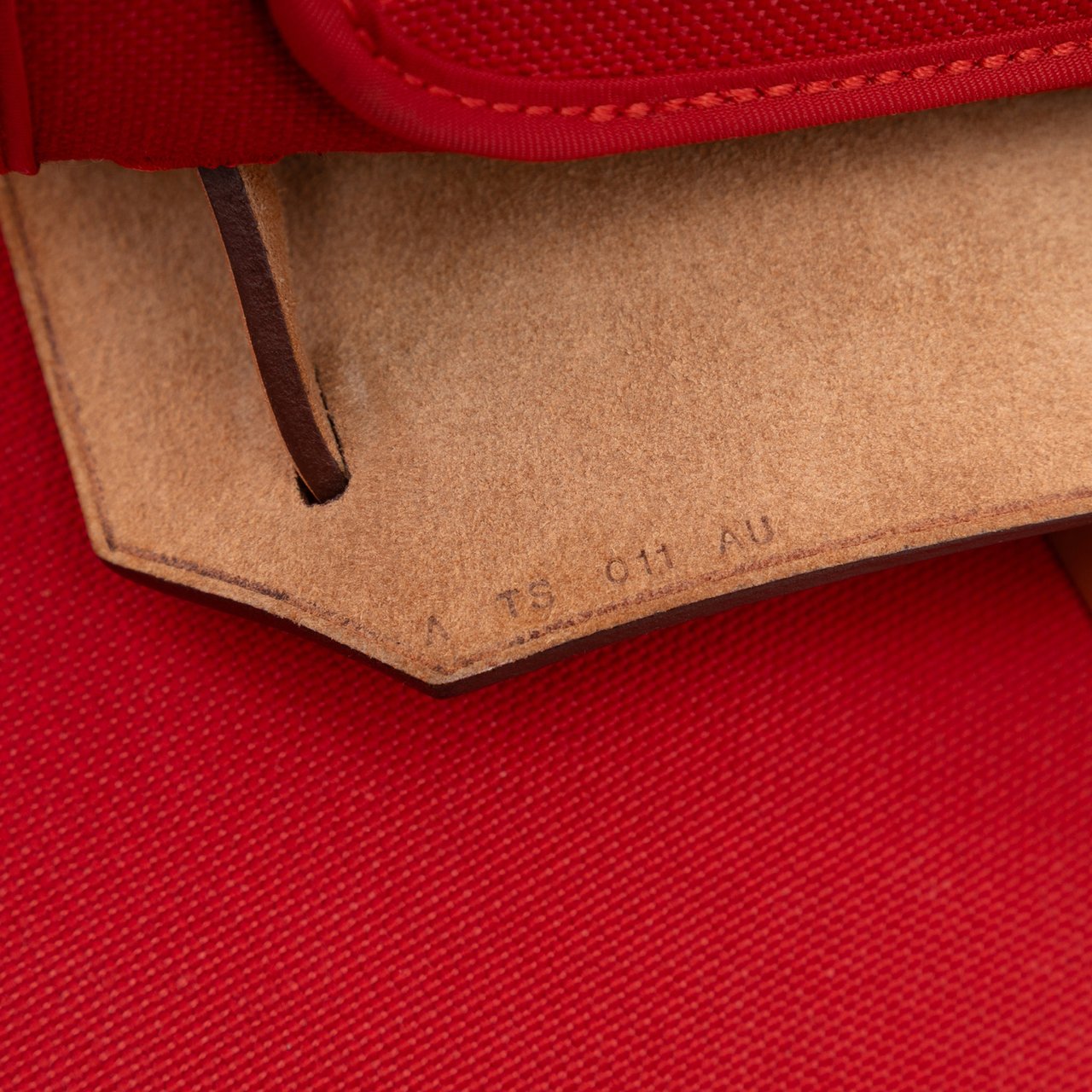 Hermès Toile Herbag Zip 31 Oranje