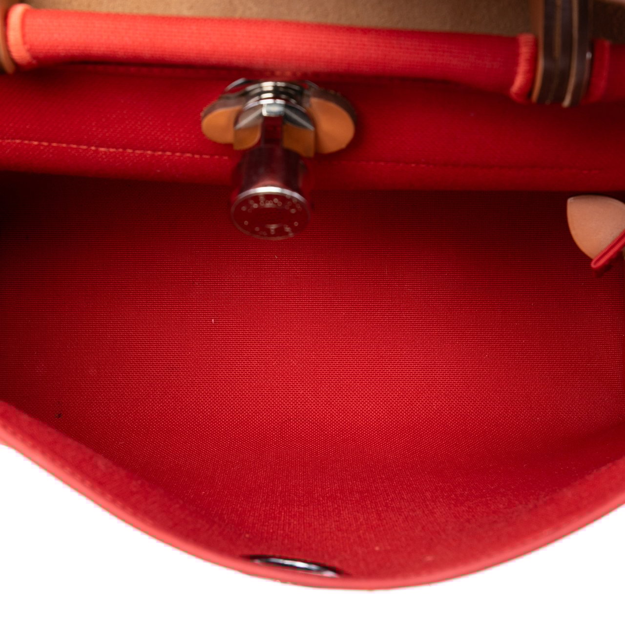 Hermès Toile Herbag Zip 31 Oranje