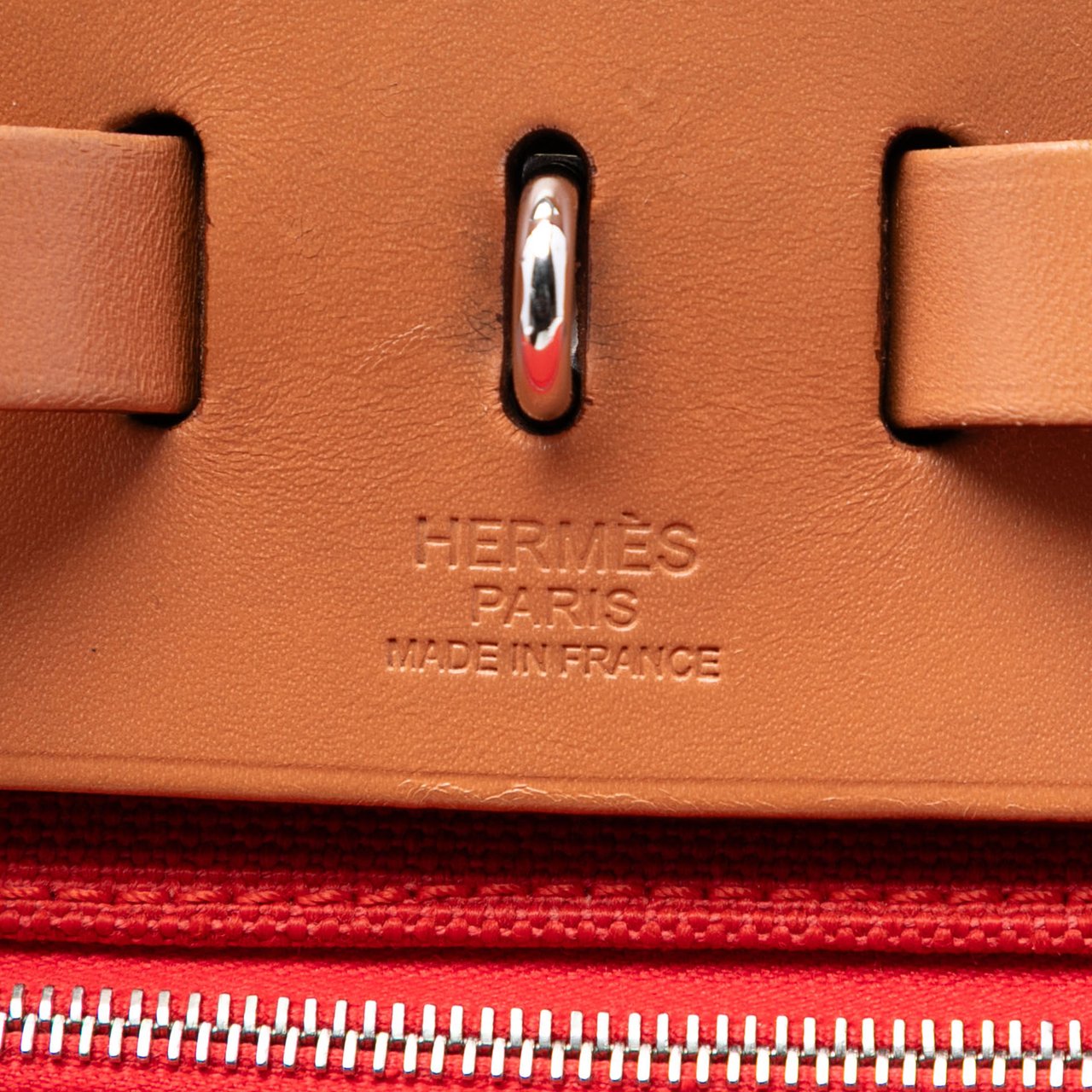 Hermès Toile Herbag Zip 31 Oranje