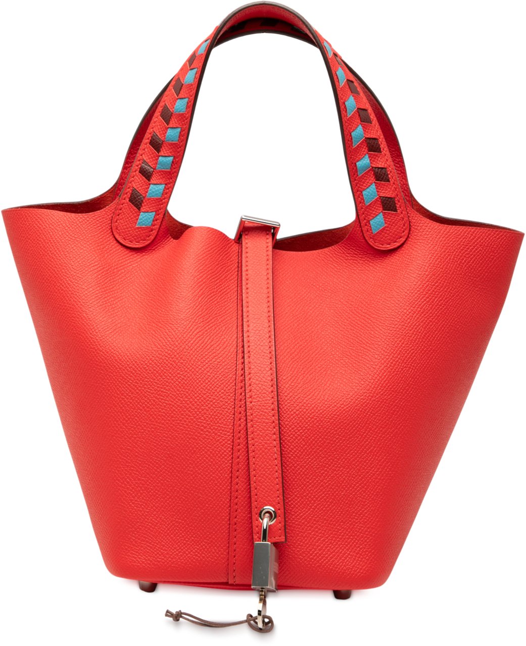 Hermès Epsom Tressage Picotin Lock 18 Rood