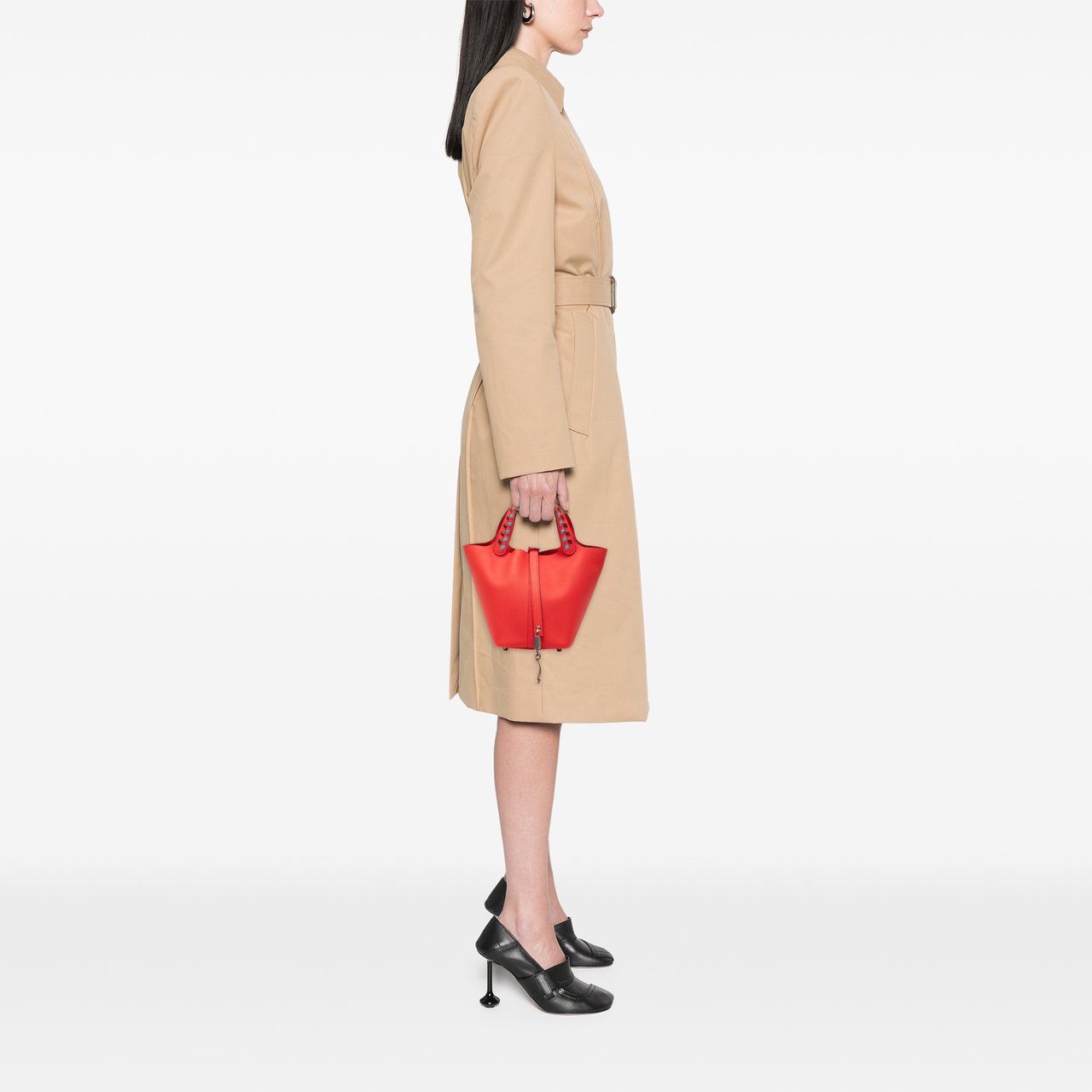 Hermès Epsom Tressage Picotin Lock 18 Rood