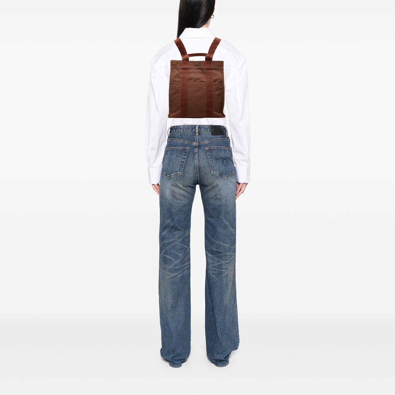 Hermès Canvas Herline Backpack PM Bruin