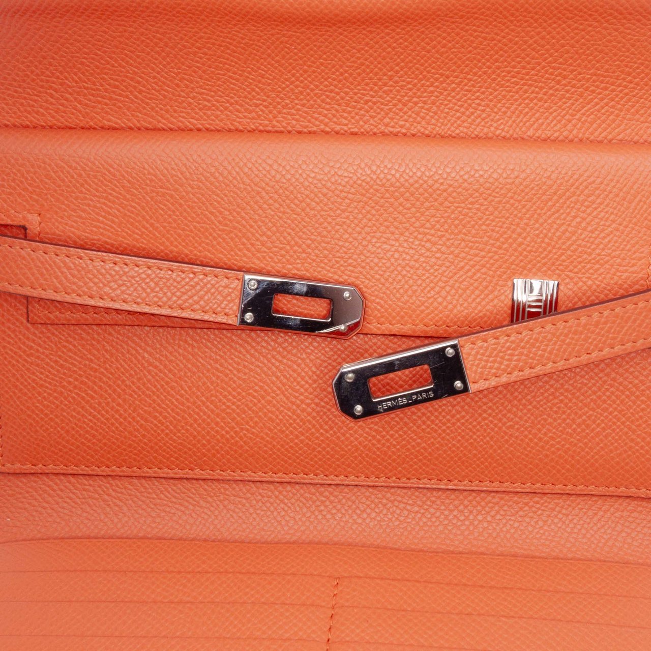 Hermès Epsom Kelly Longue Wallet Oranje