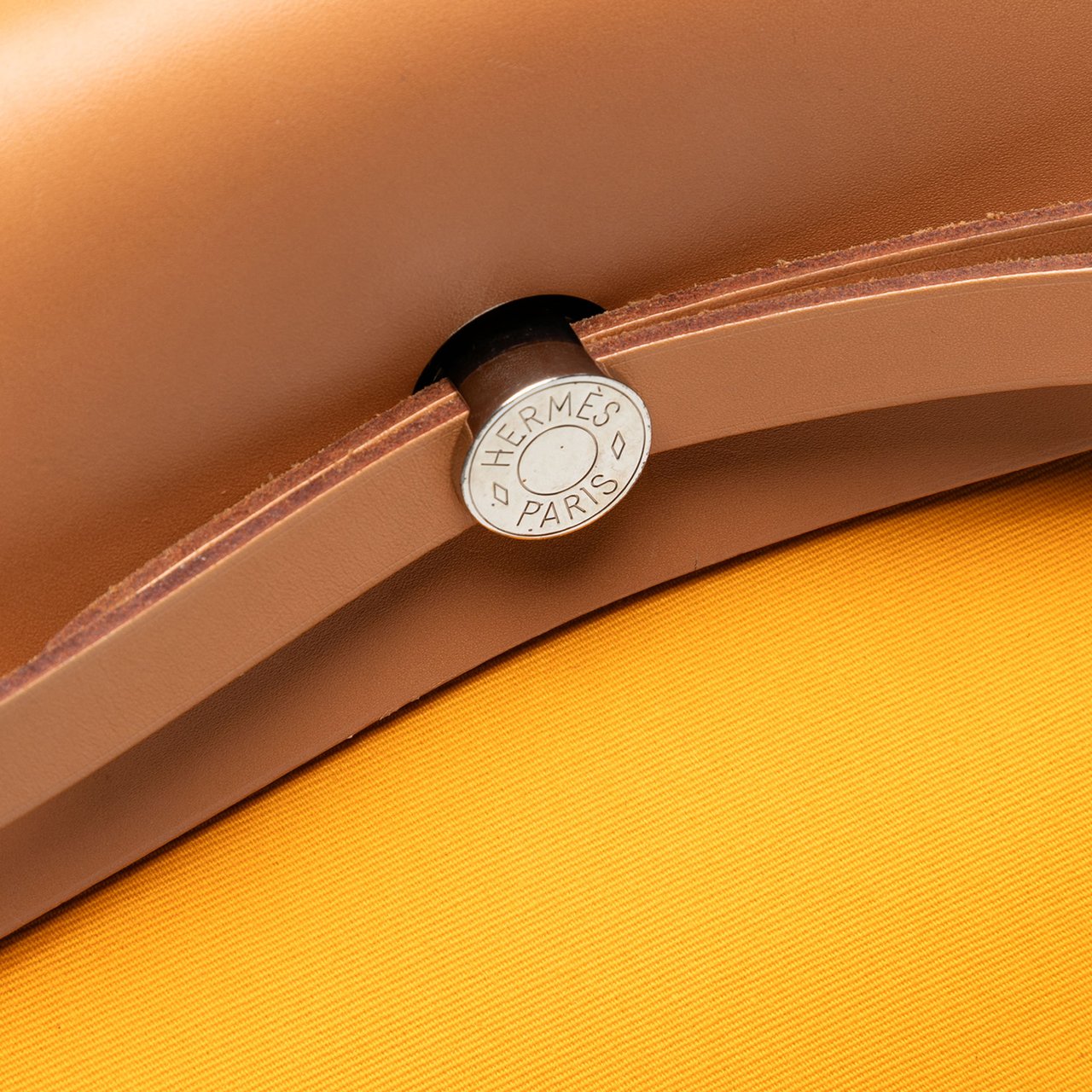 Hermès Toile Herbag Zip 39 Geel
